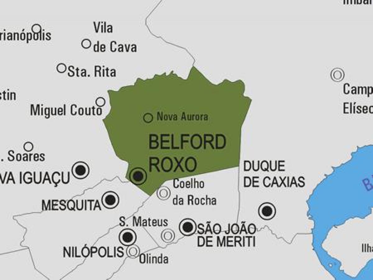 რუკა Belford Roxo მუნიციპალიტეტის