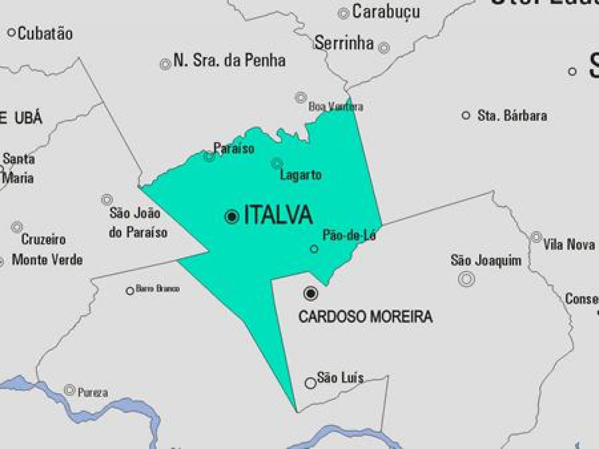 რუკა Italva მუნიციპალიტეტის