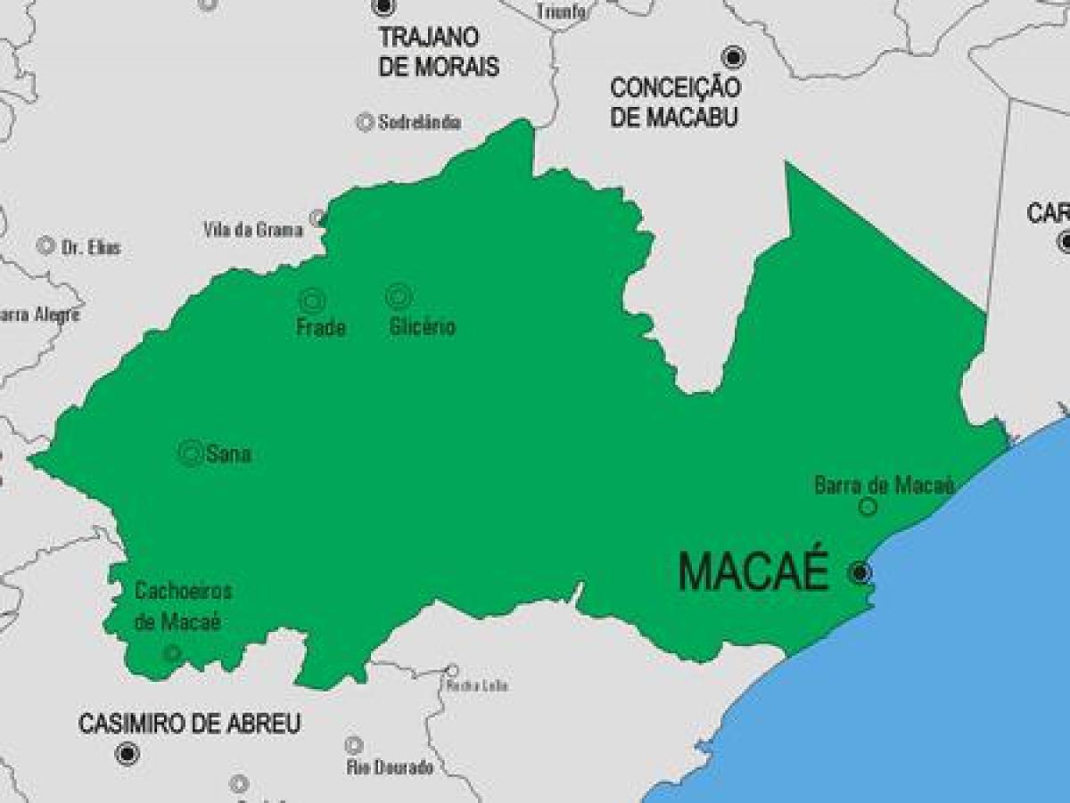რუკა Macaé მუნიციპალიტეტის