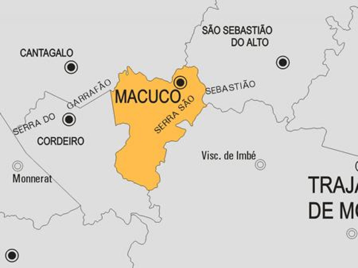 რუკა Macuco მუნიციპალიტეტის