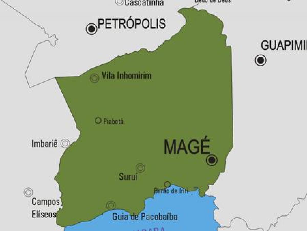 რუკა Magé მუნიციპალიტეტის