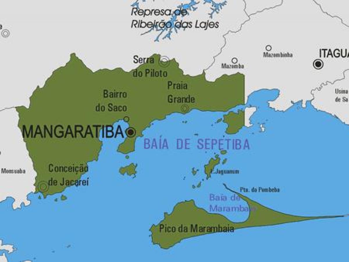 რუკა Mangaratiba მუნიციპალიტეტის