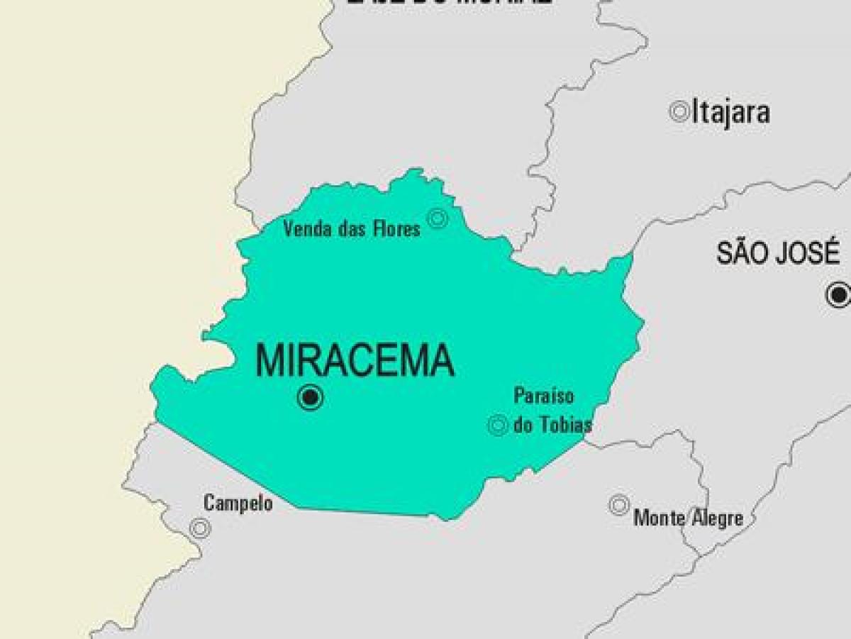 რუკა Miracema მუნიციპალიტეტის
