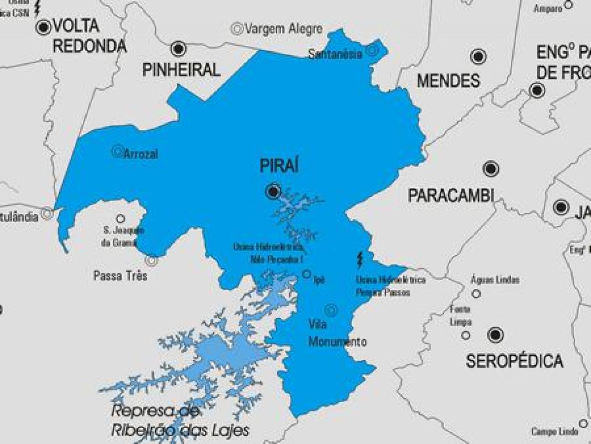 რუკა Piraí მუნიციპალიტეტის