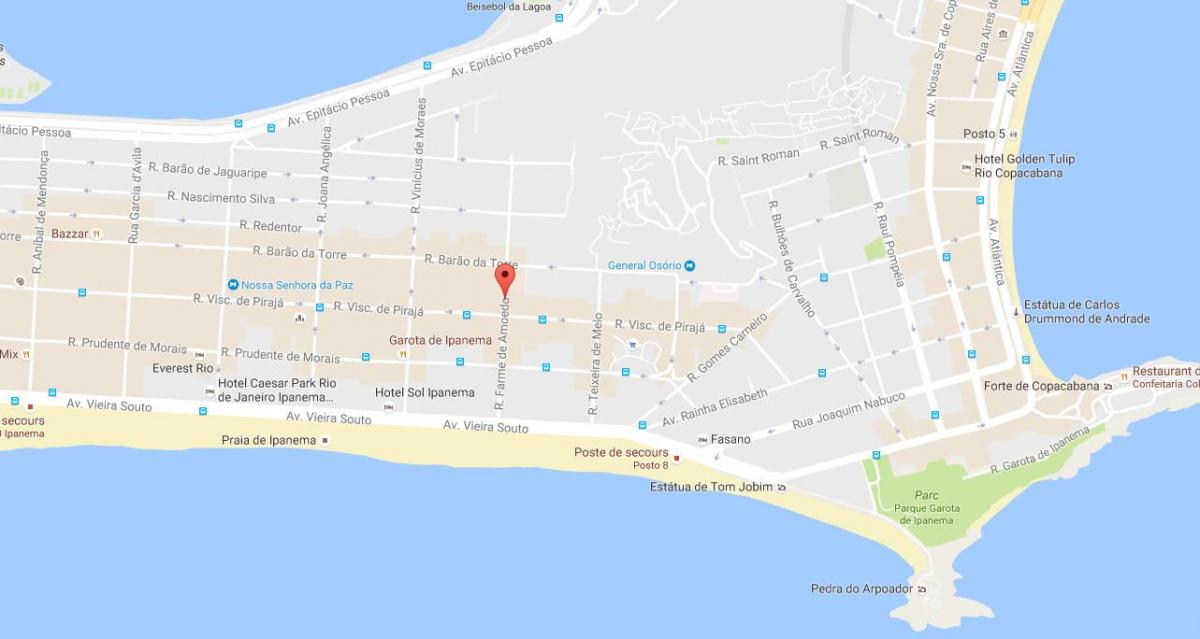რუკა quartier გეი რიო-დე-ჟანეიროში