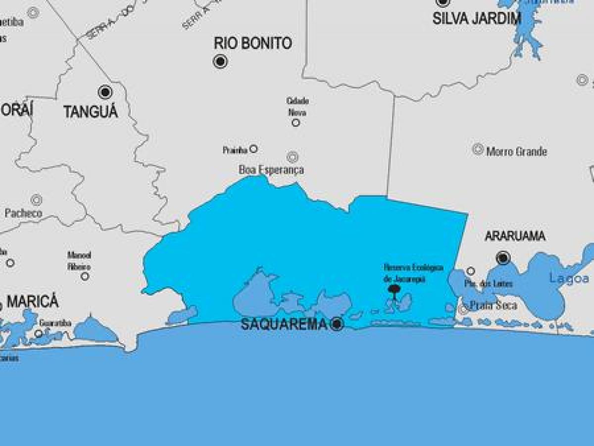 რუკა Saquarema მუნიციპალიტეტის