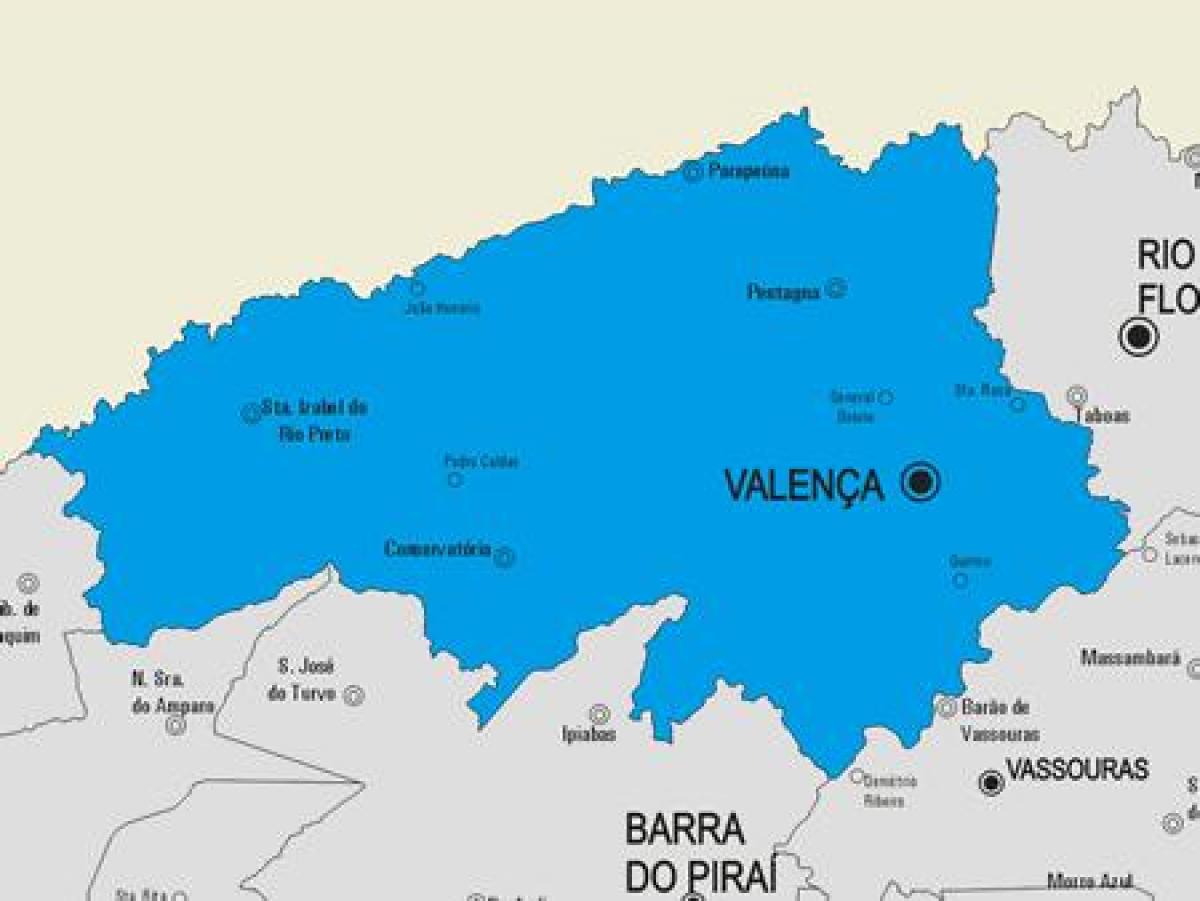 რუკა Valença მუნიციპალიტეტის