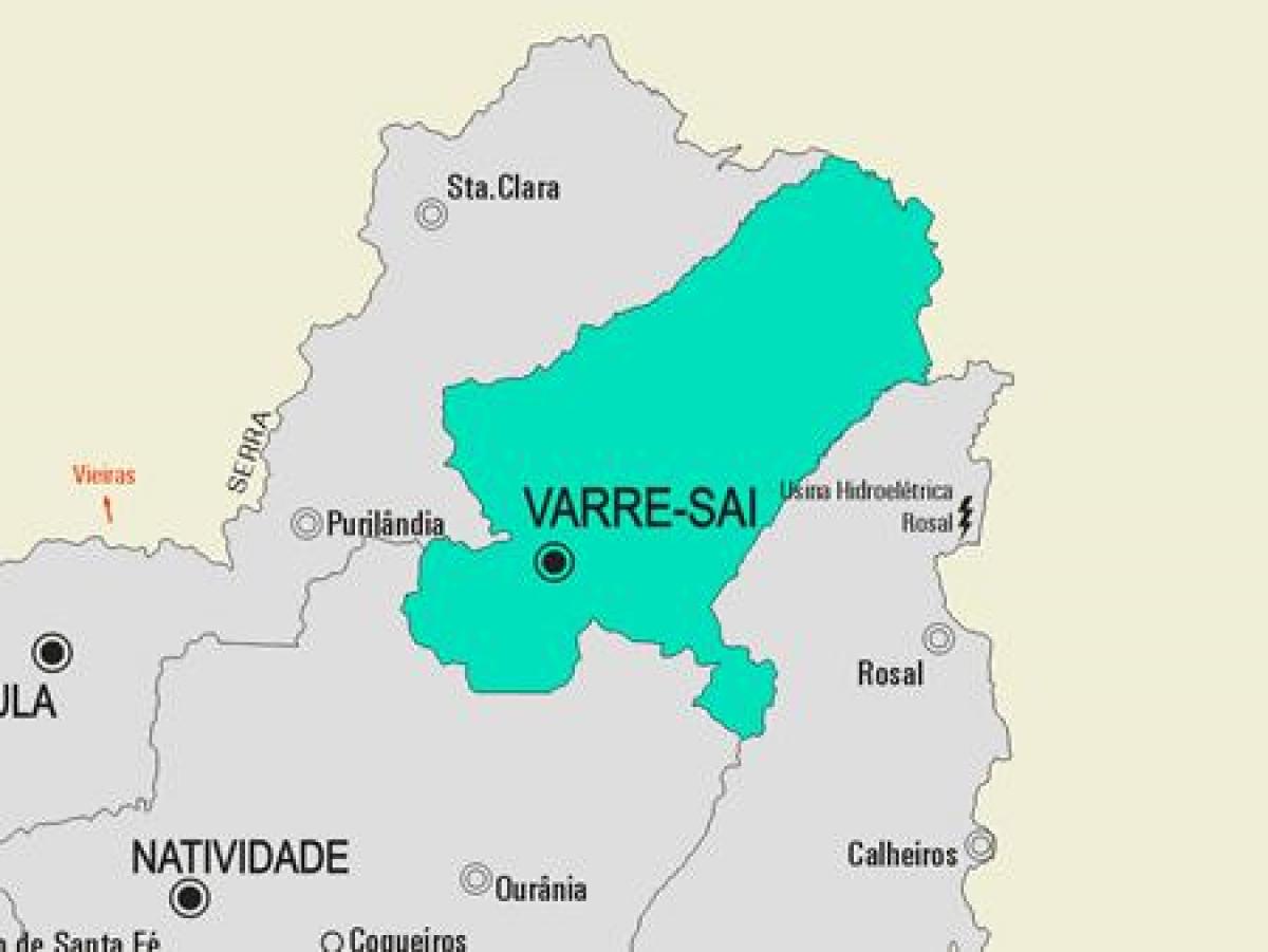 რუკა ვოლტა Redonda მუნიციპალიტეტის