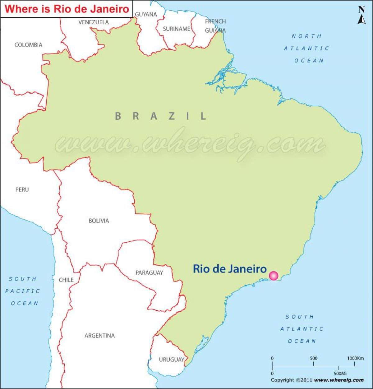 რუკა რიო-დე-ჟანეიროში ბრაზილია