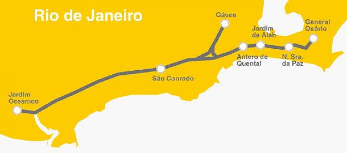რუკა რიო-დე-ჟანეიროში მეტრო - Line 4