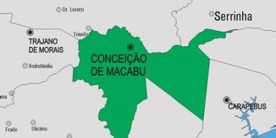 რუკა Conceição de Macabu მუნიციპალიტეტის