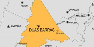 რუკა Duas Barras მუნიციპალიტეტის