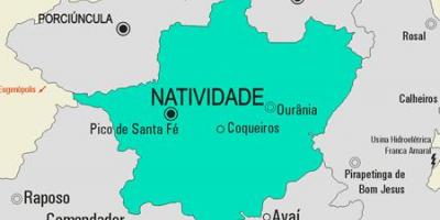 რუკა Natividade მუნიციპალიტეტის