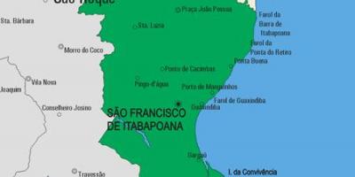 რუკა São Fidélis მუნიციპალიტეტის