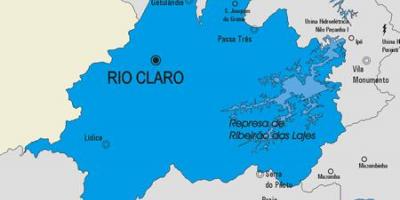 რუკა რიო Claro მუნიციპალიტეტის