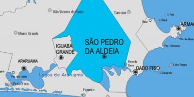 რუკა სან პედრო da Aldeia მუნიციპალიტეტის