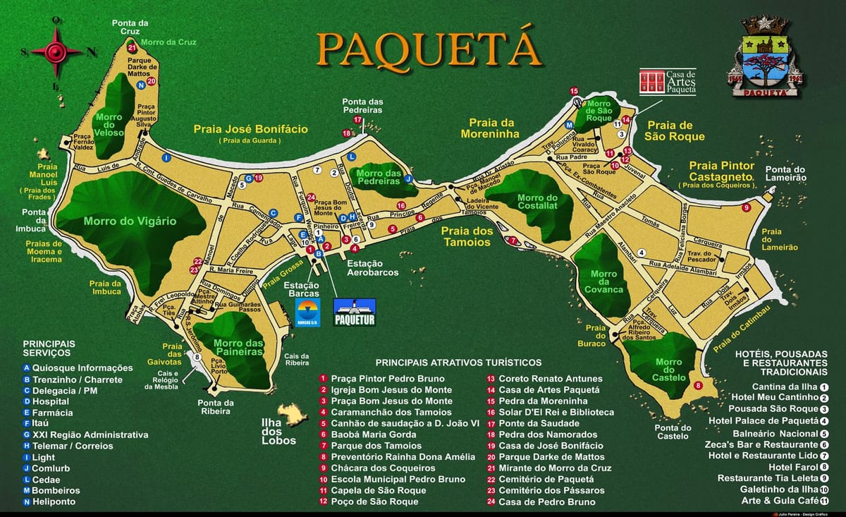 რუკა Île de Paquetá
