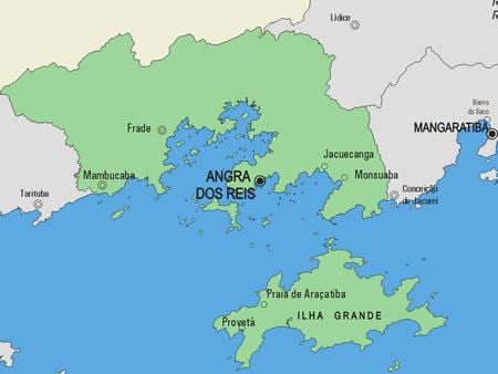 რუკა Angra dos Reis მუნიციპალიტეტის
