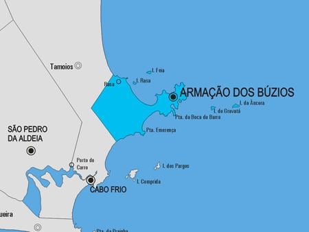 რუკა Armação dos Búzios მუნიციპალიტეტის