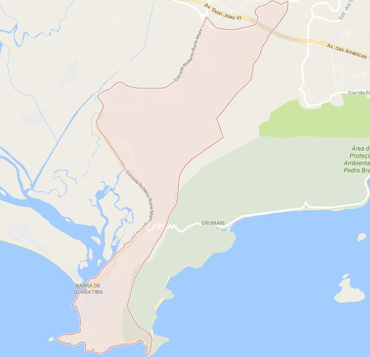 რუკა Barra de Guaratiba