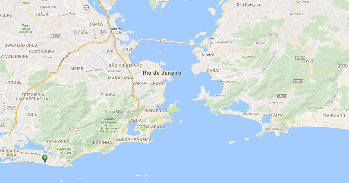 რუკა beach Barra da Tijuca
