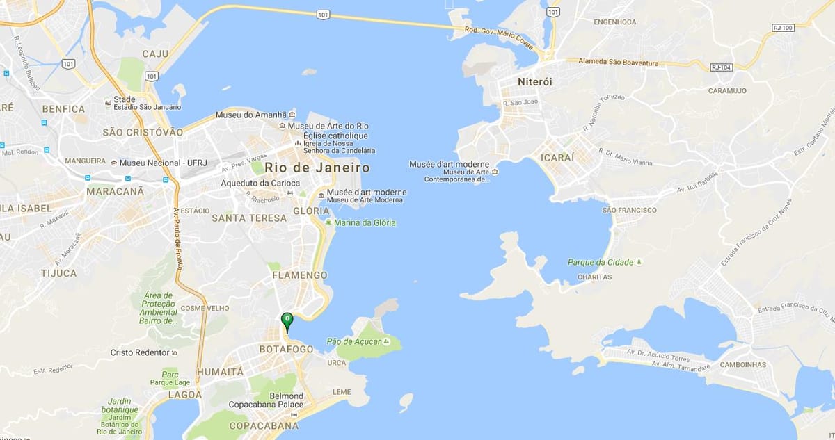 რუკა beach Botafogo