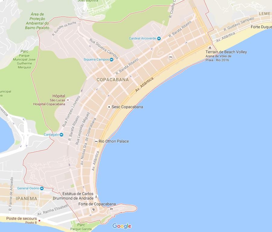 რუკა Copacabana