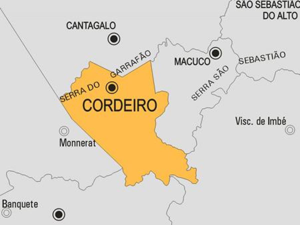 რუკა Cordeiro მუნიციპალიტეტის