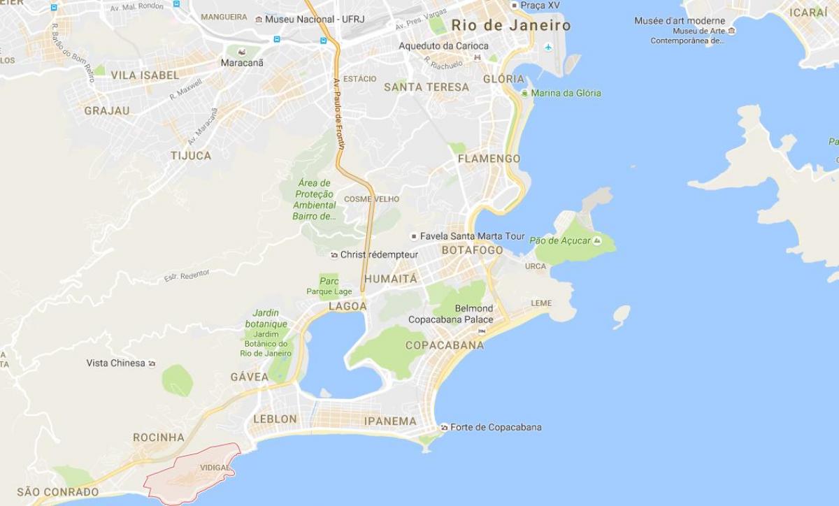 რუკა favela Vidigal