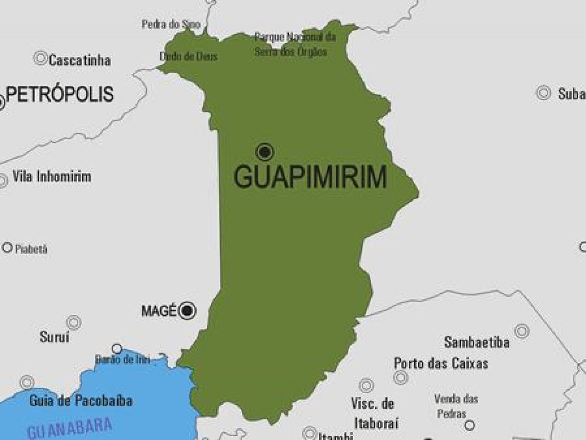 რუკა Guapimirim მუნიციპალიტეტის