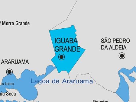 რუკა Iguaba Grande მუნიციპალიტეტის