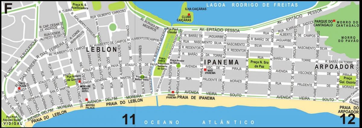 რუკა Ipanema beach