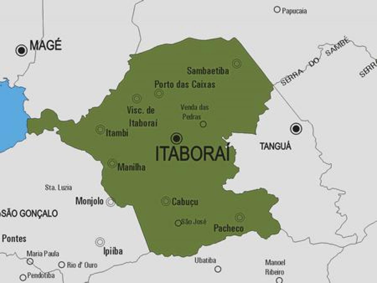 რუკა Itaboraí მუნიციპალიტეტის