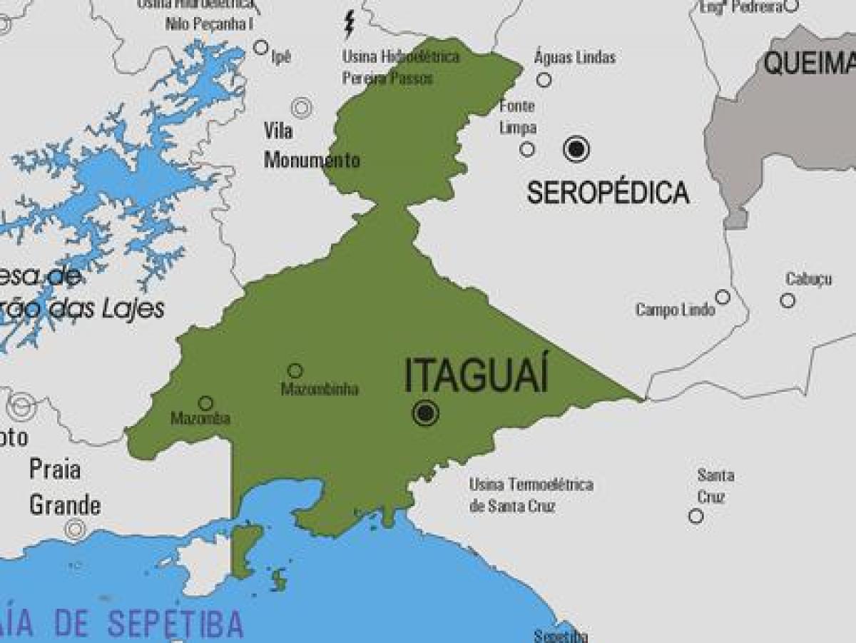 რუკა Itaguaí მუნიციპალიტეტის