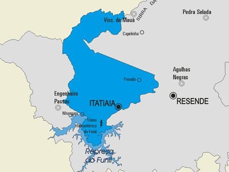 რუკა Itatiaia მუნიციპალიტეტის
