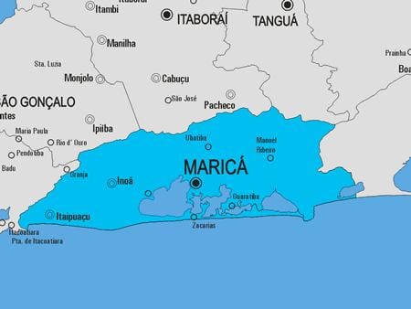 რუკა Maricá მუნიციპალიტეტის