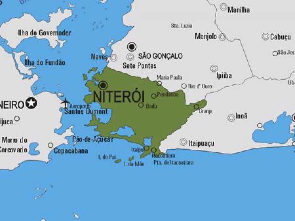 რუკა Niterói მუნიციპალიტეტის