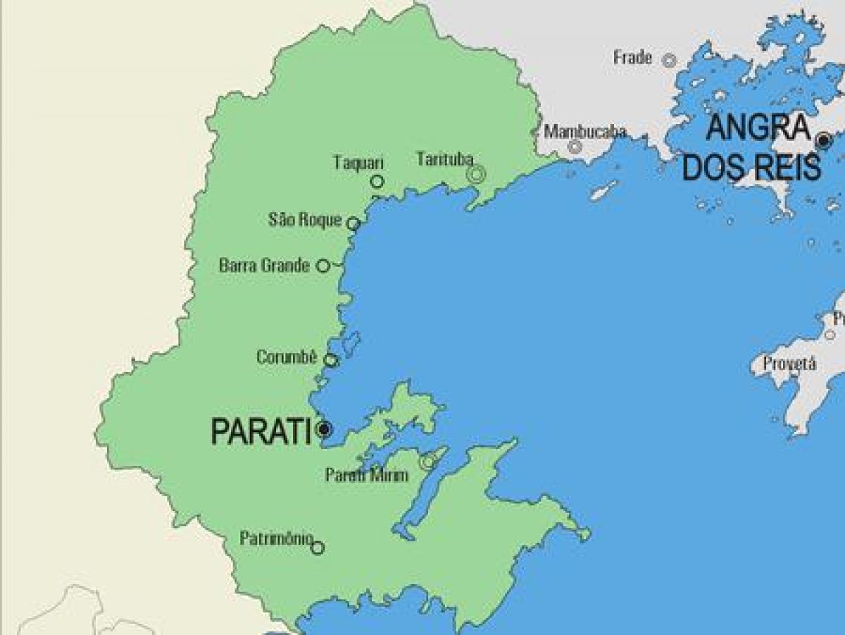 რუკა Parati მუნიციპალიტეტის
