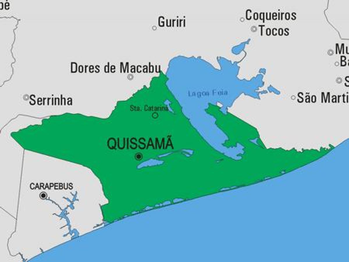 რუკა Quissamã მუნიციპალიტეტის