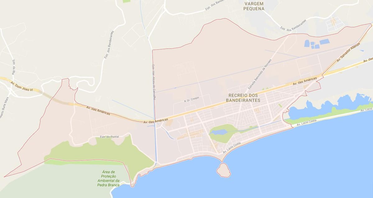რუკა Recreio dos Bandeirantes