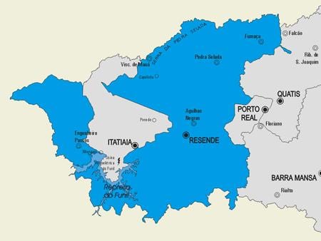 რუკა Resende მუნიციპალიტეტის