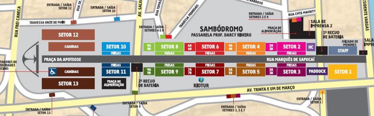 რუკა Sambódromo