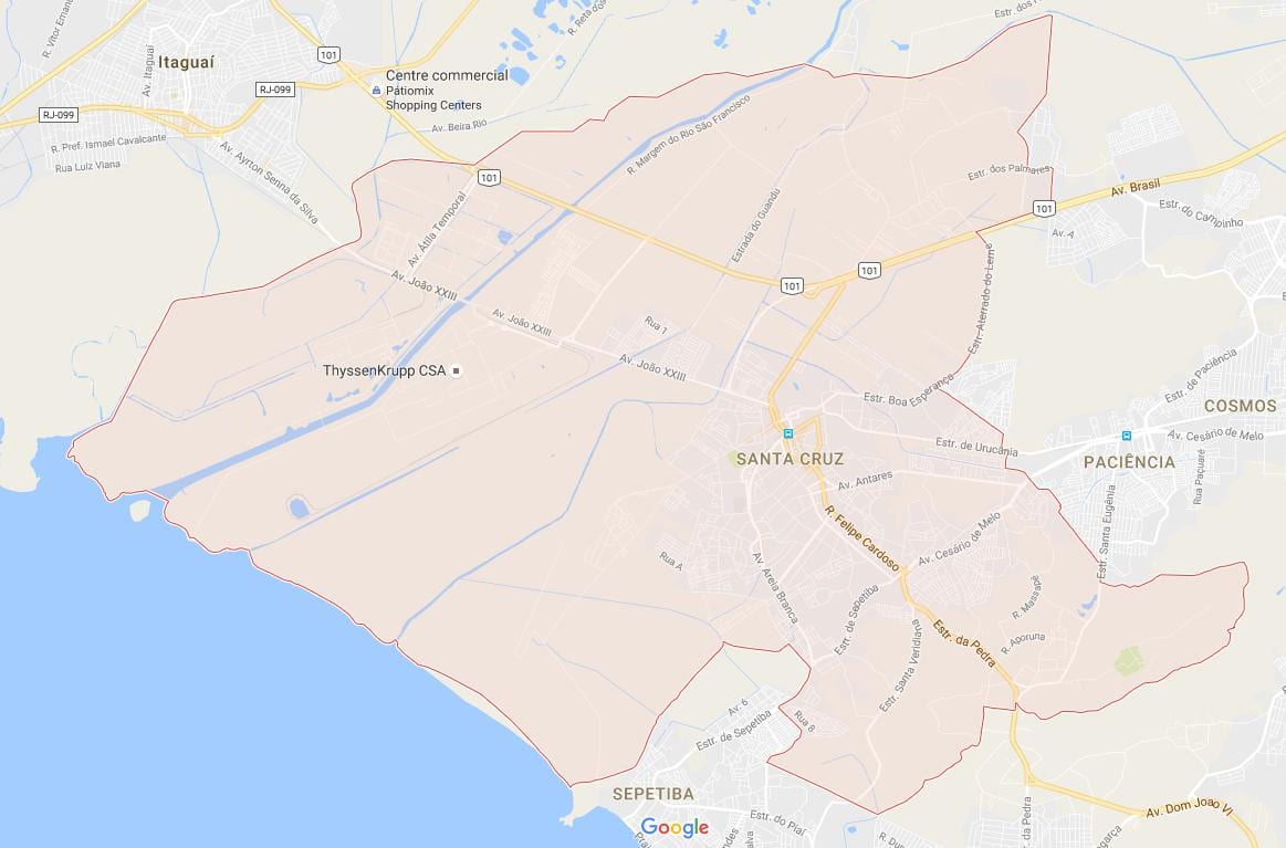 რუკა Santa Cruz