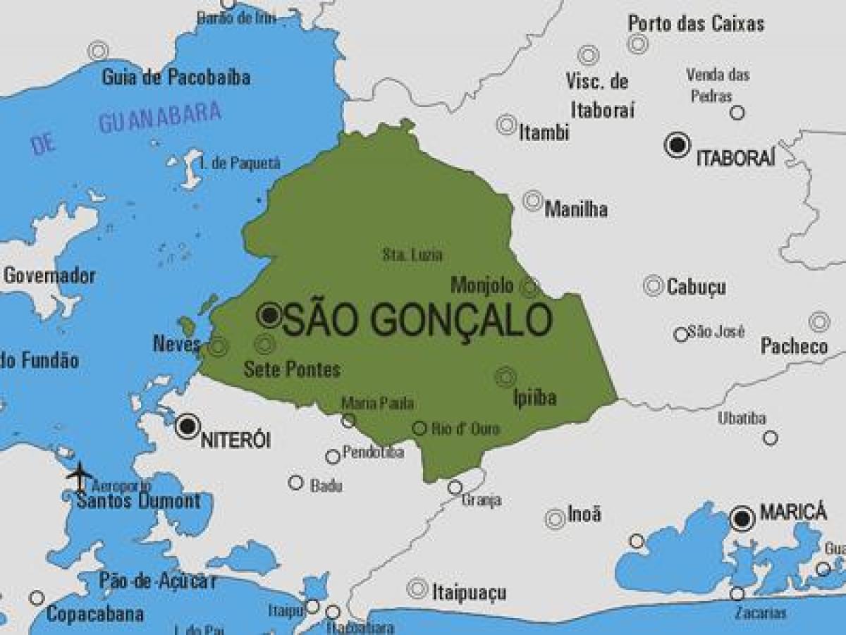 რუკა São Gonçalo მუნიციპალიტეტის