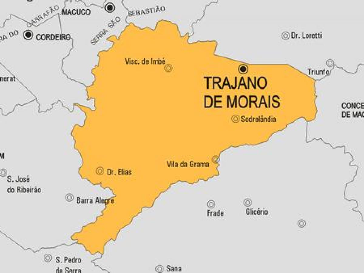 რუკა Trajano de Morais მუნიციპალიტეტის