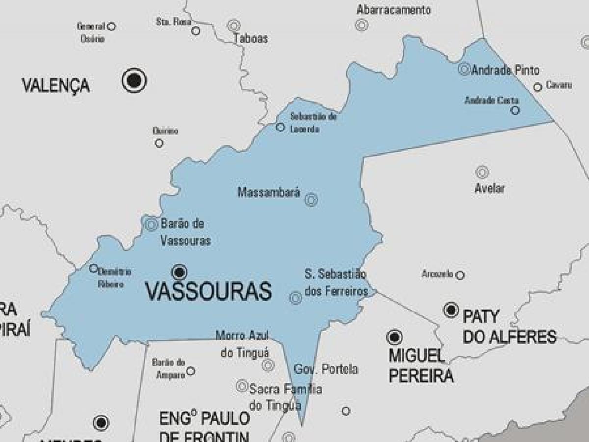 რუკა Varre-Sai მუნიციპალიტეტის