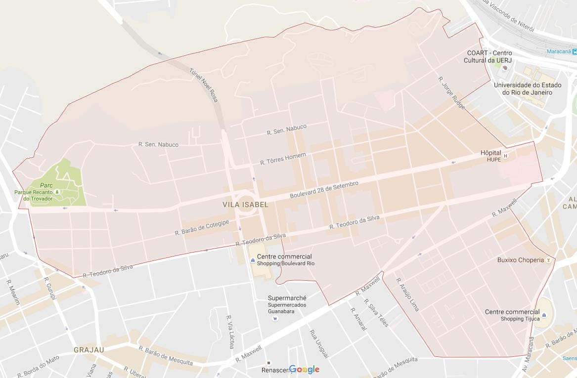 რუკა Vila Isabel