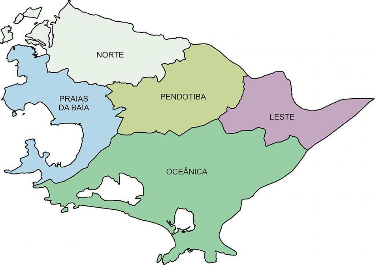 რუკა რეგიონებში Niterói