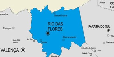 რუკა რიო das Ostras მუნიციპალიტეტის