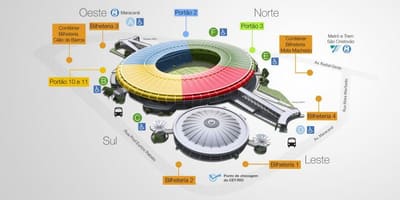 რუკა სტადიონი Maracana